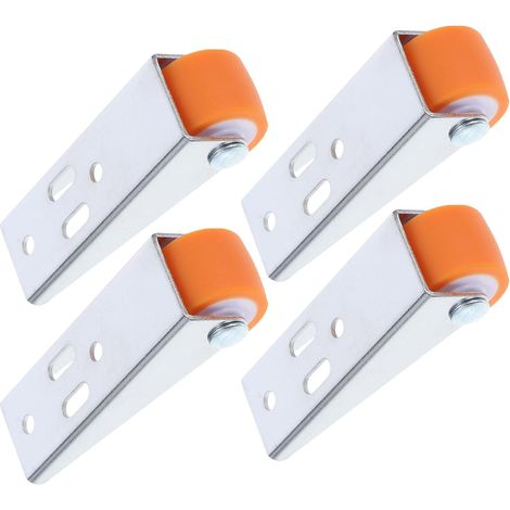 de 4 roulettes de support de porte en bois inclinées et