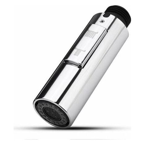 Komplettes Ersatzteilset für eine universelle 1/2"-Küchenarmatur mit Mischbatterie, ausziehbarer Brause und Chromoberfläche. – AquaForge