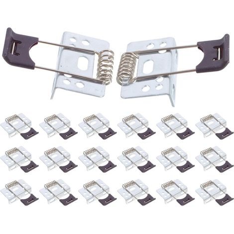 Clip spot, 20 pièces, fer, pour spot encastré et panneau LED (1/5)