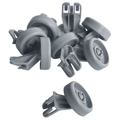 Roulettes panier inférieur D36 M/M x 8 pour lave-vaisselle – Compatible Whirlpool, Bauknecht, Laden – 481252888112