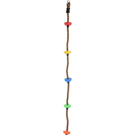 Corde de balançoire disque 194cm avec plateformes plastique multicolores pour enfants - Idéal balcon, cour, extérieur (1/5)