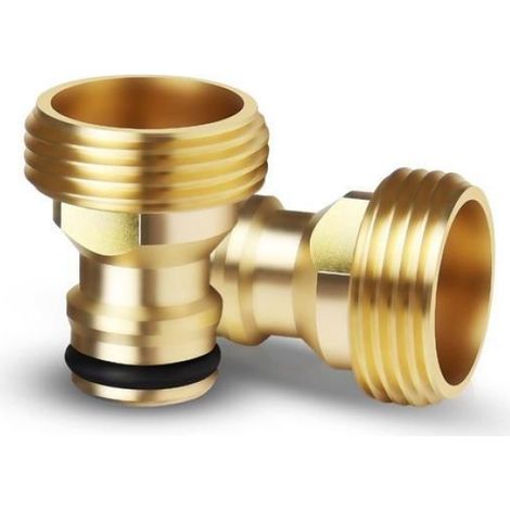Raccord Rapide Pour Tuyau D Arrosage - Raccord À Vis Extérieure 3/4 Pouces - Adaptateur Pour Robinet - Lot De 2 Pièces (1/5)