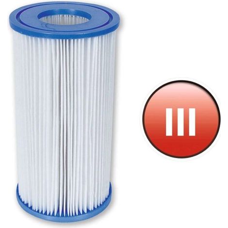 HOXILEELEO - pour Cartouche filtre Bestway Type III dacron 200x105mm-Filtre de nettoyage de piscine-1pc- (1/3)