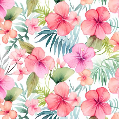 Tela decorativa para exteriores Oxford - Estampado floral - DX2122 (1/5)