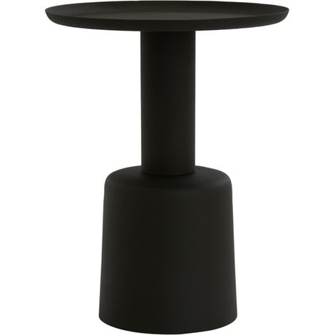Mesa auxiliar Light & Living Milaki negra - Ø40x52 cm (1/4)