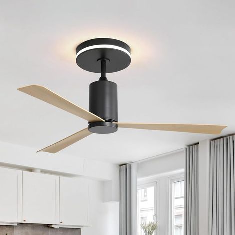 LED-Deckenventilator, 132 cm, mit 3 ABS-Lichtern, umkehrbarem, geräuschlosem Gleichstrommotor und Fernbedienung (1/5)