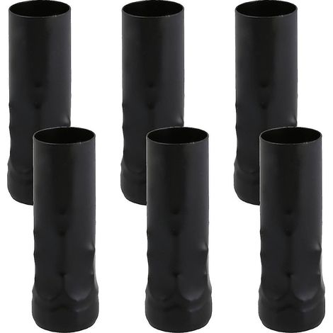 Convient pour un ensemble de 6 abat-jour en cristal pour lustre, 25 x 80 mm, noir WS5745