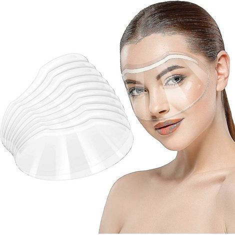 Visière transparente pour microblading, maquillage permanent, extensions de cils, cataracte oculaire, protection des yeux pour le visage, visière souple transparente, 50 pièces Shibaod (1/5)