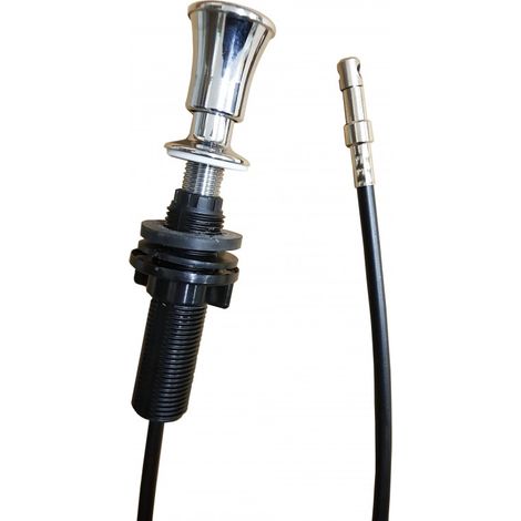 Zugstange aus verchromtem Messing, mit 700mm Kabel für automatischen Abfluss