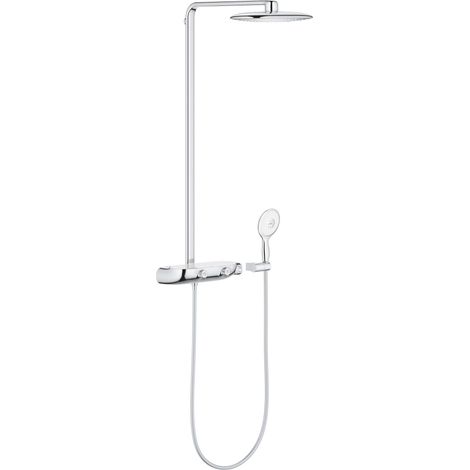 Colonne de douche avec mitigeur thermostatique, Chromée (1/5)