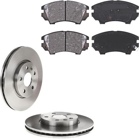KIT FRENI ANTERIORI compatibile con OPEL ASTRA J (P10) - DISCHI + PASTIGLIE OEM: P 59 055 , P 59 076 , P 59 077 / 18034 , 18032 /SOSTITUZIONE DIRETTA/BASSA POLVERE/SILENZIOSO (1/5)