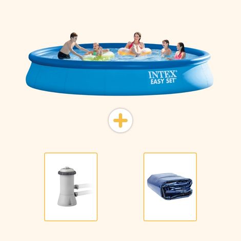 Intex Piscine Easy Set Ronde - 457x84 cm - 3-pièces  S21307 (1/5)