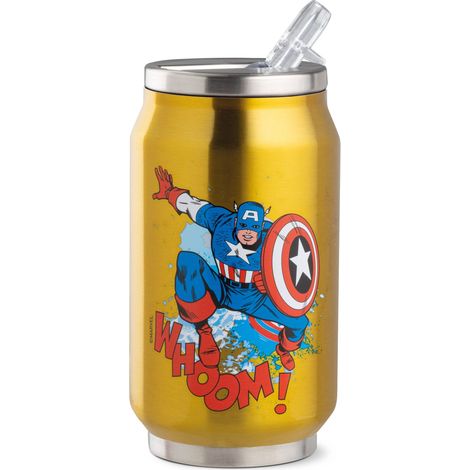 Borraccia Termica Captain America Marvel 300ml Oro EGAN