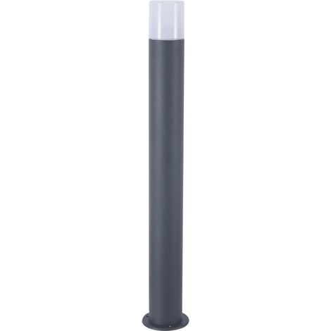 Schwarzer Poller für den Außenbereich, 80 cm, 28 W Aluminium Polycarbonat-Diffusor Schutzart IP54 E27-Fassung (1/5)