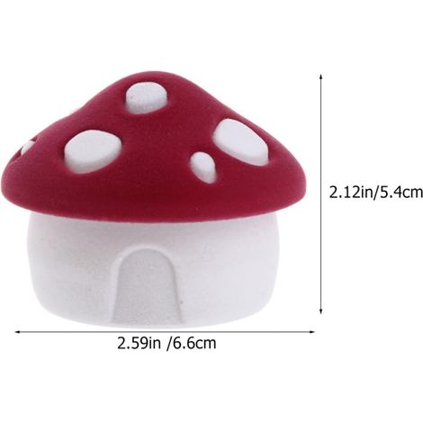 2-Piece Velvet Mushroom Ring Box for Bracelets (1/5)
