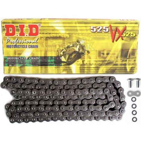 Cadena de transmisión DID 525 VX con junta tórica en X - 116 eslabones (1/2)