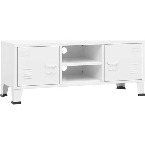 Maison Exclusive - TV-Schrank Industrie-Stil Weiß 105x35x42 cm Me