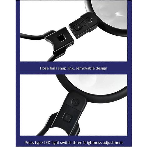 Freihändige Lupe mit 36 LEDs, 5- oder 15-facher Vergrößerung, wiederaufladbar, zum Tragen um den Hals geeignet, ideal für Senioren, zum Lesen, Nähen und für die Schmuckherstellung. Perfekt zum Lesen,  (1/5)
