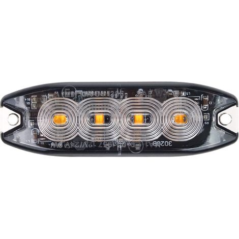 Flache Warnblinkerlampe 4 LED R65 R10 12-24V amio-02298 (1/5)