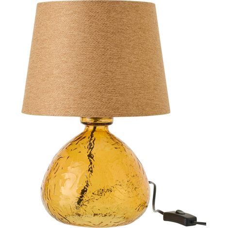 Lampe de table en verre ocre - ocre (1/4)