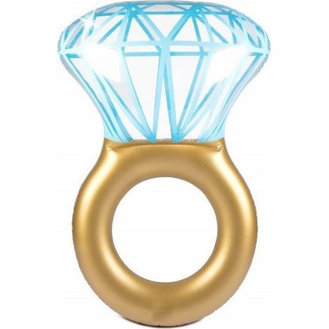 TRADE SHOP - Canotto Anello Diamante Gonfiabile Salvagente Materasso Ciambella Mare Piscina - (1/3)