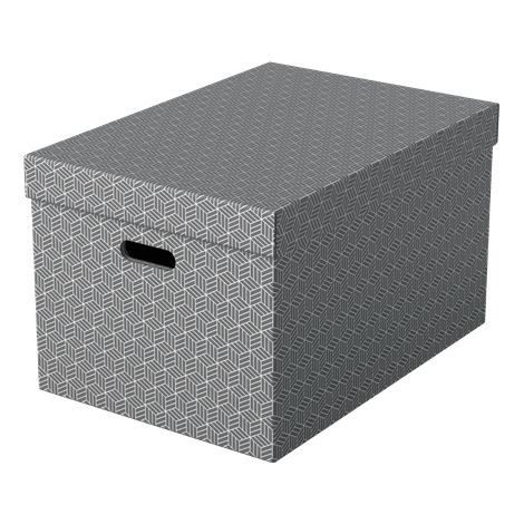PACK 3 CAJAS GRISES 510X355X305MM ESSELTE 628287 (1/3)