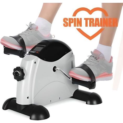 Pédalier Spin Trainer - Vélo fitness - Blanc - Mixte - Adulte