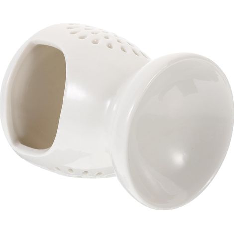 Brûleur à Cire parfumée en céramique Blanc Design Simple, diffuseur huiles essentielles Portable pour aromathérapie et décoration Maison (1/5)