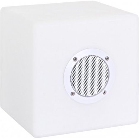 Lampe LED Speaker Cube en Polyéthylène 20x20cm (1/5)