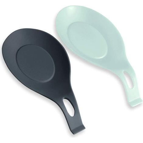 Support Cuillère - En Silicone Résistant à la Chaleur - Pour Ustensiles de Cuisine - Lot de 4 (1/5)