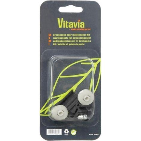 Vitavia Ersatzrollen-Set für Gewächshausschiebetüren, passend für Vitavia Gewächshäuser mir Schiebetüren (1/4)