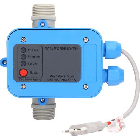 Wasserpumpen-Druckregler mit automatischem Regler, EU-Stecker, 220–240 V, Schutz (1/5)