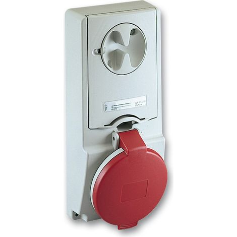 Presa Incasso Interbloccata+Fusibile Ip44 3Pt 32A 380V ( Schneider Cod. 82146 )