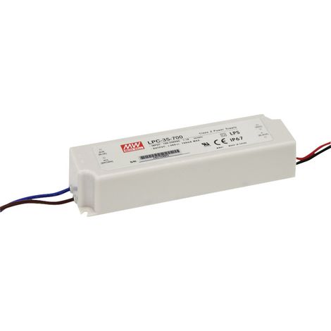 Mean Well LPC-35-700 LED-Treiber Konstantstrom 33.6 W 0.7 A 9 - 48 V/DC nicht dimmbar, Überlastschu