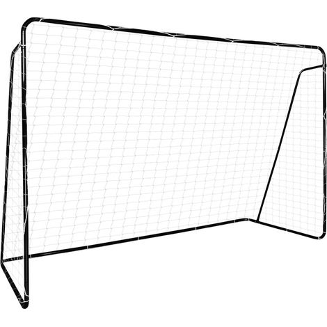 But de football 300x200x120cm en acier galvanisé, filet PE, piquets (1/5)