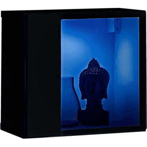 Vitrine suspendue Switch WW 5 - L 30 x P 25 x H 30 cm - Noir - Livraison gratuite