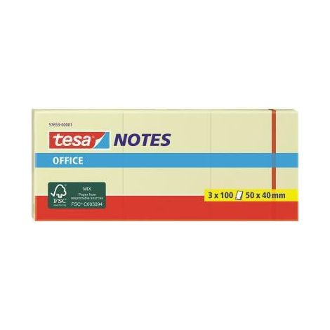 tesa Haftnotiz Office Notes 57653-00001 50x40mm ge 3 St./Pack. (1/5)