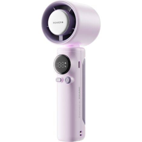 Ventilatore portatile, mini ventilatore turbo, mini ventilatore portatile con batteria da 4000 mAh, raffreddamento, velocità regolabile (1-100), adatto per viaggi e attività all'aperto (viola)