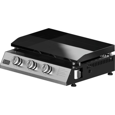 Plancha gaz 7.35kw plaque acier émaillée 58x36cm - Black+decker - BXOP7350F (1/2)