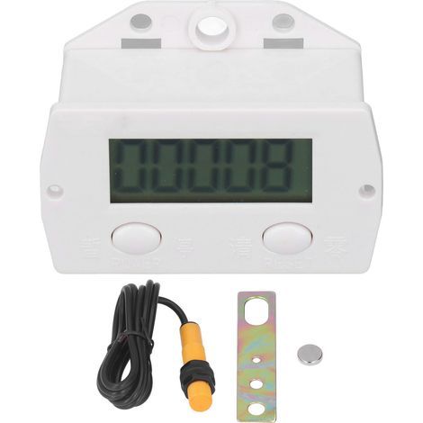 BERM Punch – compteur électronique, affichage numérique à 5 chiffres, capteur en plastique 099999 avec magnétique (1/5)