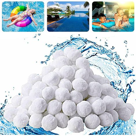 Balles filtrantes 500g, balles filtrantes pour piscine, système de filtration à sable, alternative pour 18 kg de sable filtrant, accessoires de rechange pour filtre de piscine, pompe filtrante (1/5)