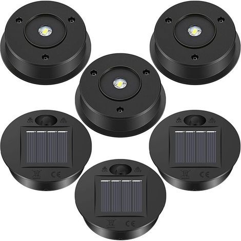 6 Ersatz-Solarleuchten, hochwertige 7-Lumen-Solarlaternen-Ersatzteile, LED-Panel-Abdeckungsleuchten für den Außenbereich zum Aufhängen (1/4)