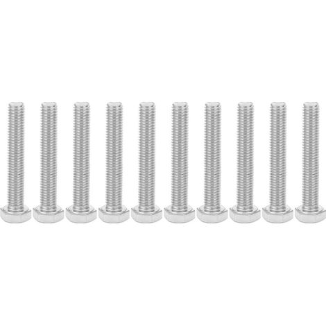 10 vis hexagonales en acier inoxydable 304 haute résistance, outils de quincaillerie pour boulons M8x50 (1/5)