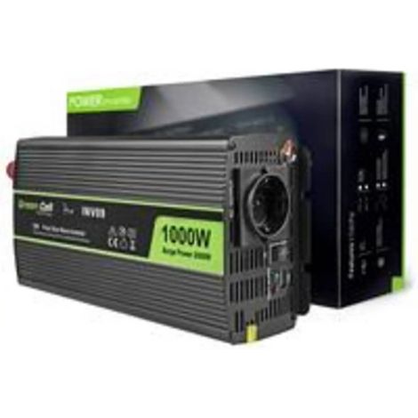 [GEBRAUCHT] B-Ware Green Cell Wechselrichter Spannungswandler Sinuswelle 230 V Autobatterie Haushalt