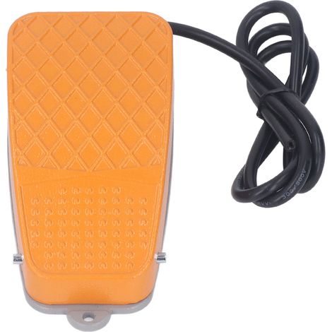 Interrupteur à pédale normalement fermé : maintenir enfoncé pour activer (10 A, 250 V) pour outils électriques industriels et scies de table (1/5)