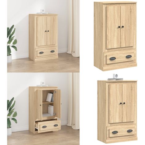 Highboard Sonoma-Eiche 60x35,5x103,5 cm Holzwerkstoff - Holzwerkstoff - Schrank (1/5)