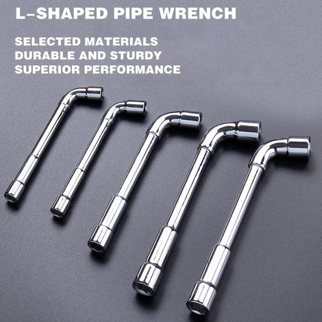 Clé Allen Angulaire En L - Acier Au Vanadium Trempé - Pour Réparation Mécanique Électrique Plombier - 8 mm 9 mm 10 mm - Lot De 3 (1/5)