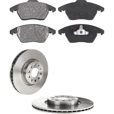 KIT FRENI ANTERIORI compatibile con VW PASSAT B7 VARIANT (365) - DISCHI + PASTIGLIE OEM: P 85 146 / 17558 , 18194 /SOSTITUZIONE DIRETTA/BASSA POLVERE/SILENZIOSO (1/5)