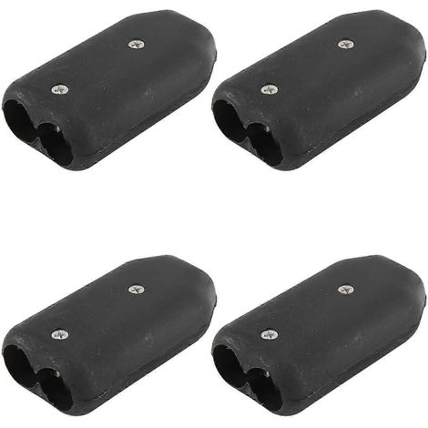 Quatre clips de corde réutilisables en plastique noir de 5/8 de pouce, compatibles avec les cordes en nylon de 11 à 12 mm et les grands clips de connexion de corde. (1/5)