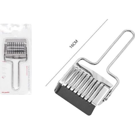 Trade Shop - Mehrzweckschneider Cutter Edelstahl Roller Utensilien Küche 16 cm 50458 - (1/2)